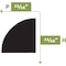 Ekena Millwork WM106 - 11/16"H x 11/16"D x 144"L Quarter Round Flexible Moulding BBDFWM106X144 - alternate 2